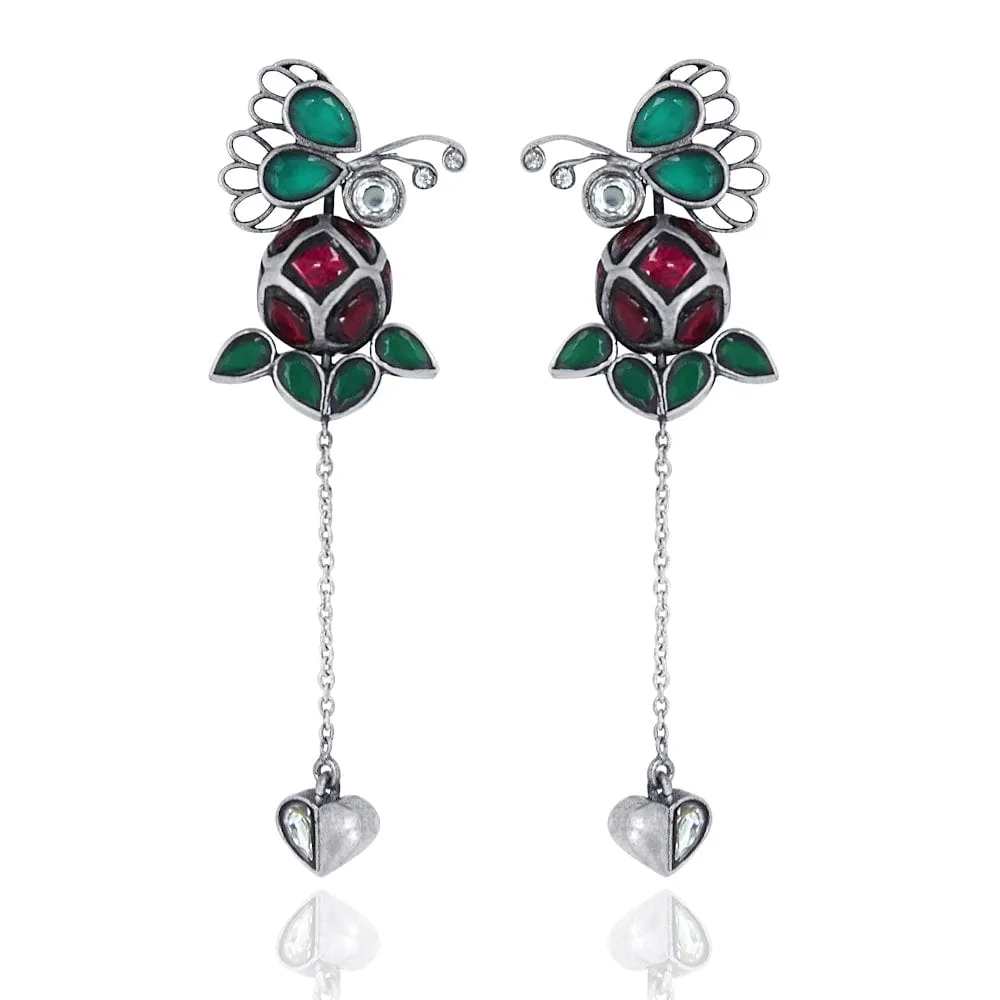 92.5 Silver 2-in-1 Titli Earring