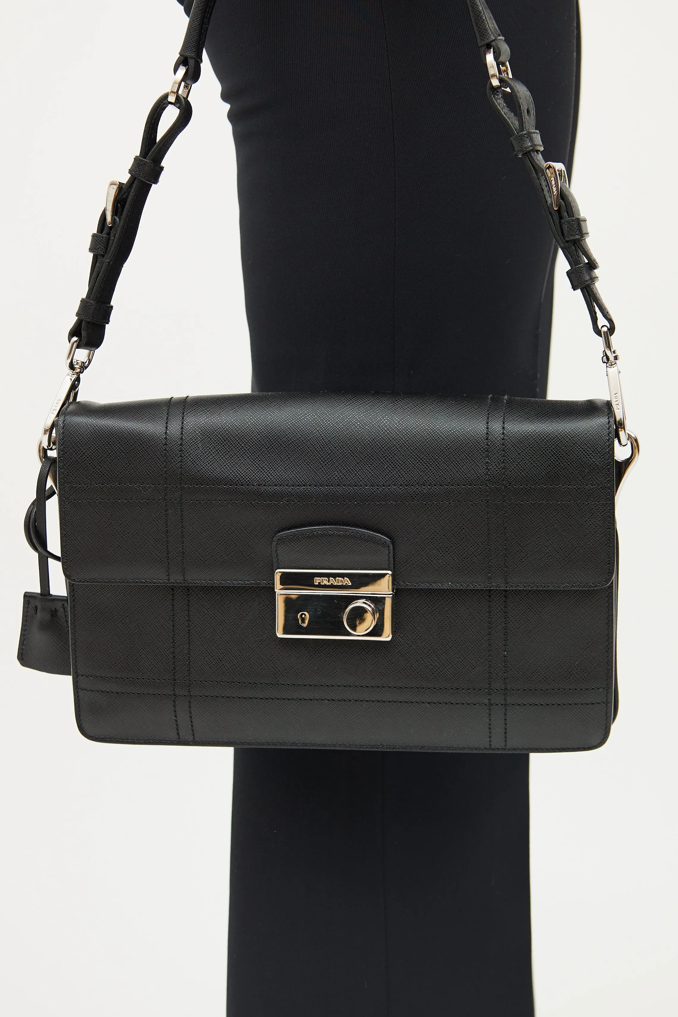Black Soft Saffiano Sound Bag