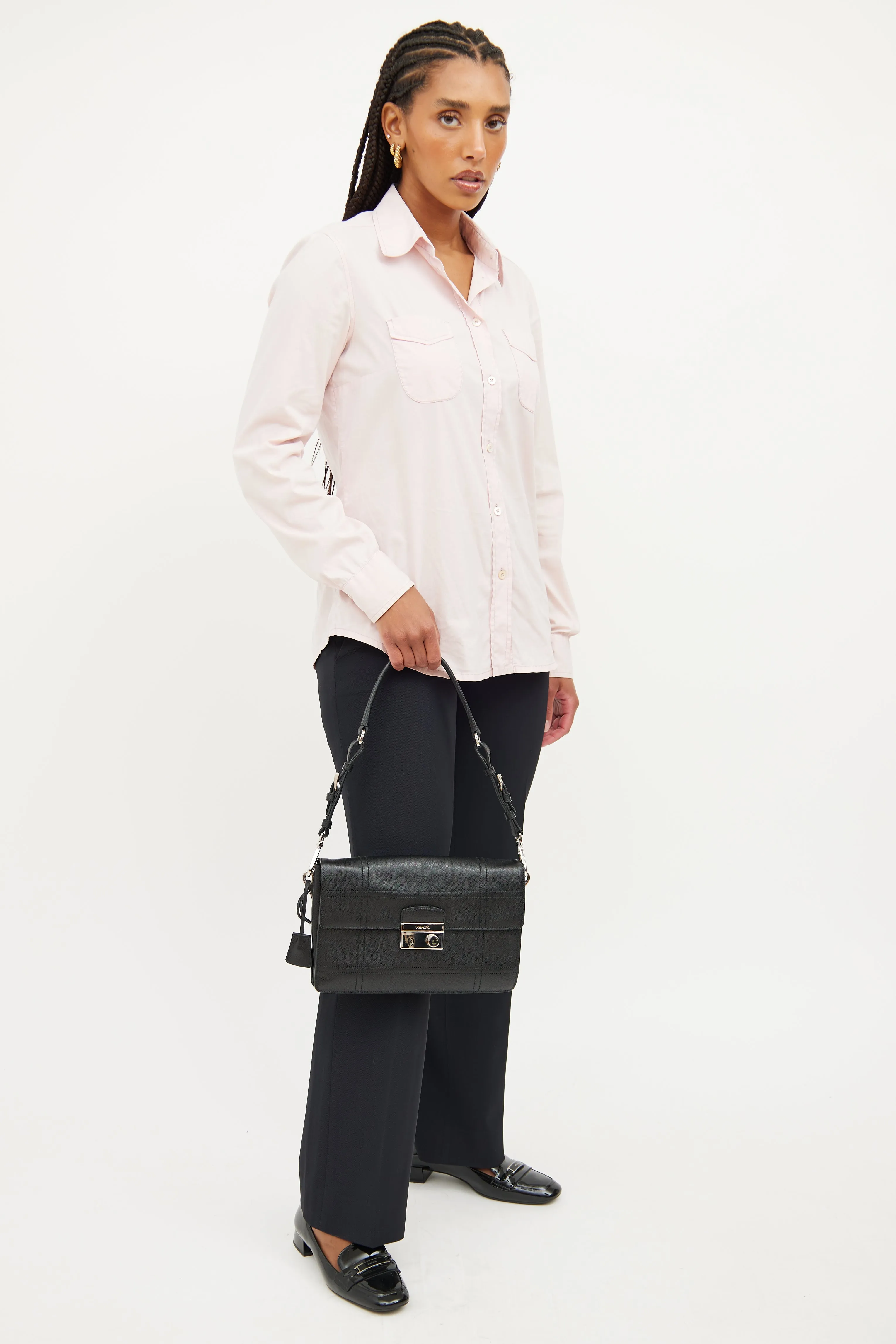 Black Soft Saffiano Sound Bag
