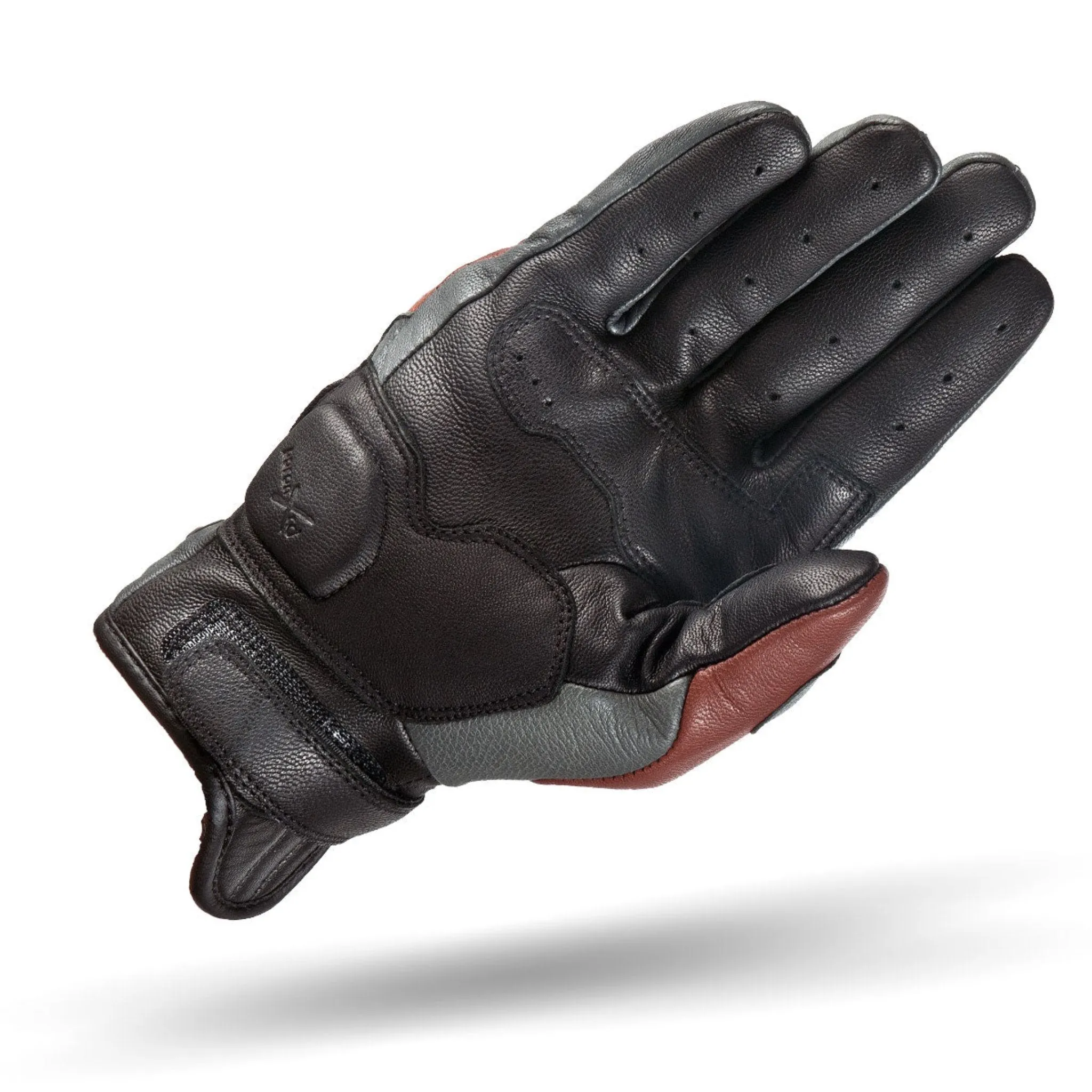 CALIBER - Women's Vintage Motorcycle Gloves - Brown