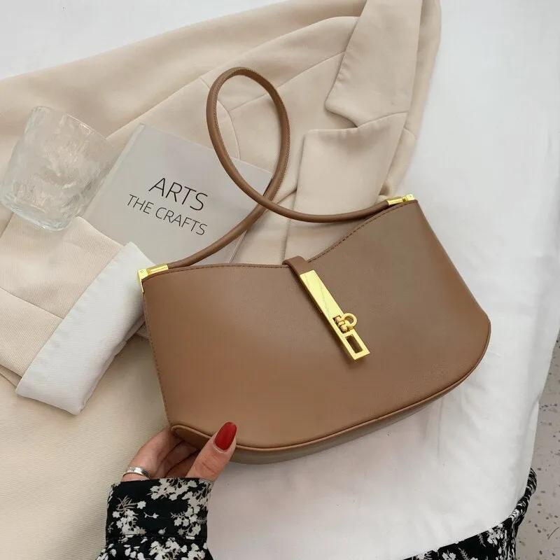 Christmas Gift NEW Niche Design Retro Bag Female 2021 All-match Square Bag Senior Underarm Bag Handbag Shoulder Bag Width: 28cm