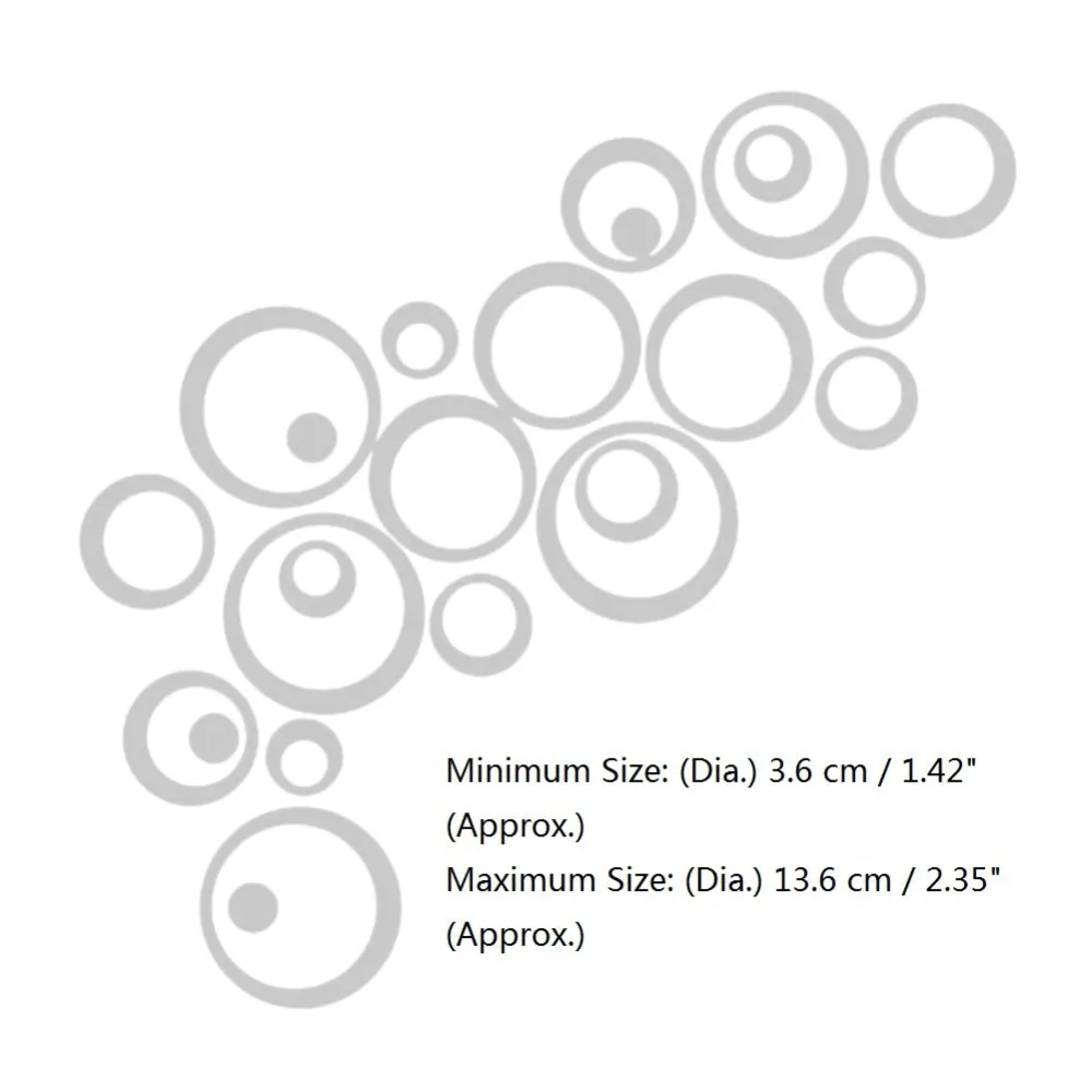 DIY Circles Wall Mirror Stickers Vinyl Art Mural Wall Sticker Room Decoration Sofa TV Background  Home Wall Decor Dropshipping