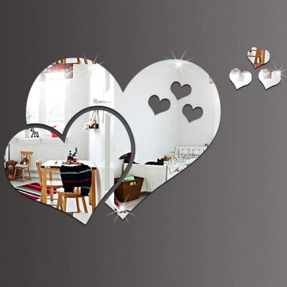 DIY Circles Wall Mirror Stickers Vinyl Art Mural Wall Sticker Room Decoration Sofa TV Background  Home Wall Decor Dropshipping