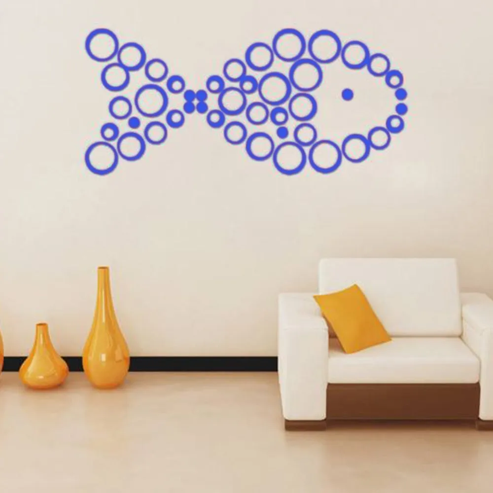DIY Circles Wall Mirror Stickers Vinyl Art Mural Wall Sticker Room Decoration Sofa TV Background  Home Wall Decor Dropshipping