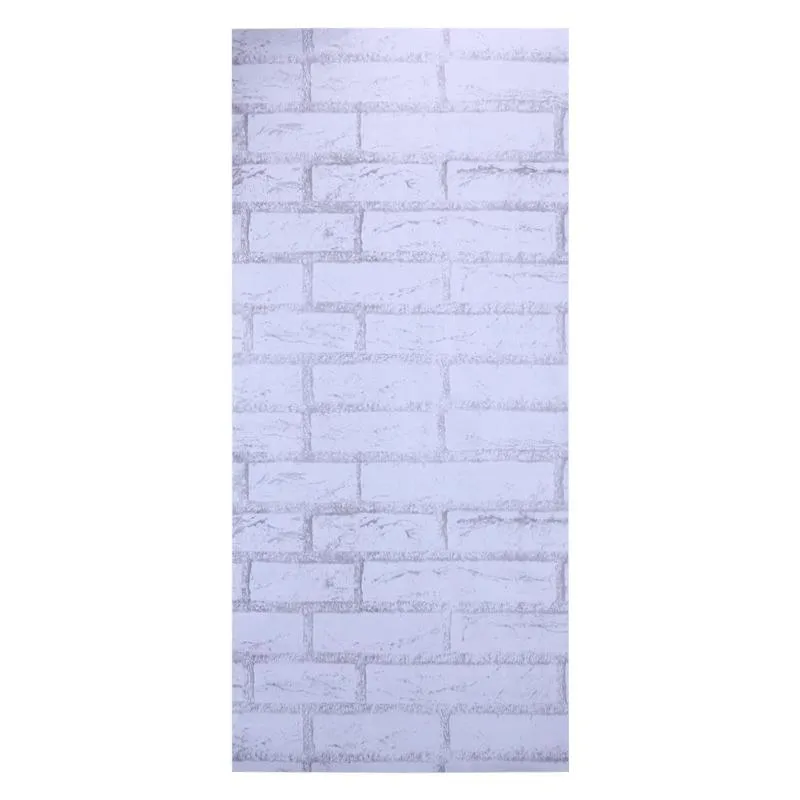 DIY Self Adhesive 3D Wall Stickers Brick Pattern Wallpaper for Kids Bedroom Home Living Room Decor Decorative Stickers 45x100cm