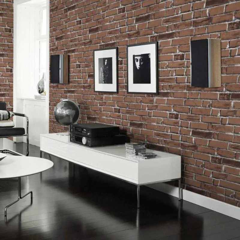DIY Self Adhesive 3D Wall Stickers Brick Pattern Wallpaper for Kids Bedroom Home Living Room Decor Decorative Stickers 45x100cm