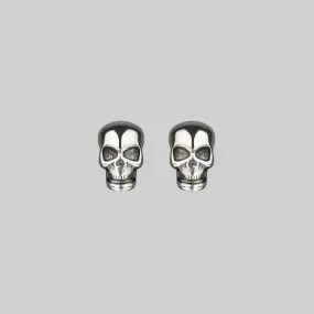 EDIE. Tiny Sterling Silver Skull Studs