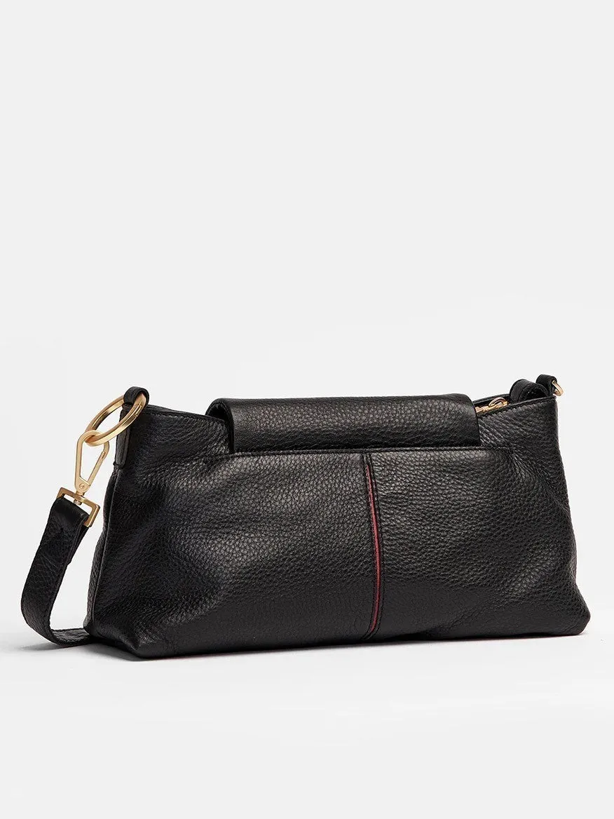 Hammitt Los Angeles VIP Satchel in Black/Brushed Gold