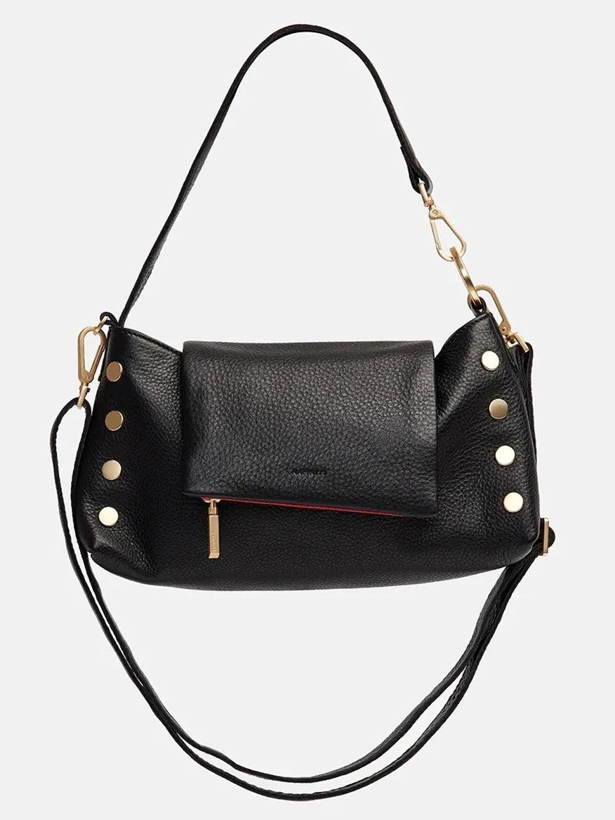 Hammitt Los Angeles VIP Satchel in Black/Brushed Gold