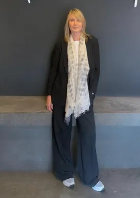 Heavy Felted Scarf -Hand Tie Dyed Grey SOLD OUT