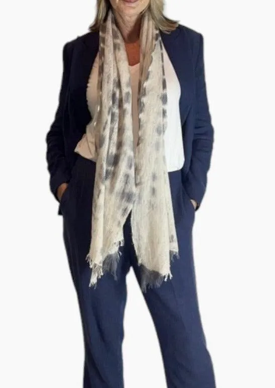 Heavy Felted Scarf -Hand Tie Dyed Grey SOLD OUT