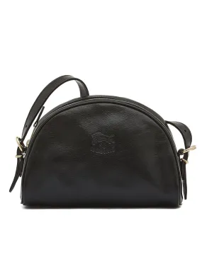 Il Bisonte Classic Crossbody in Black Cowhide Leather