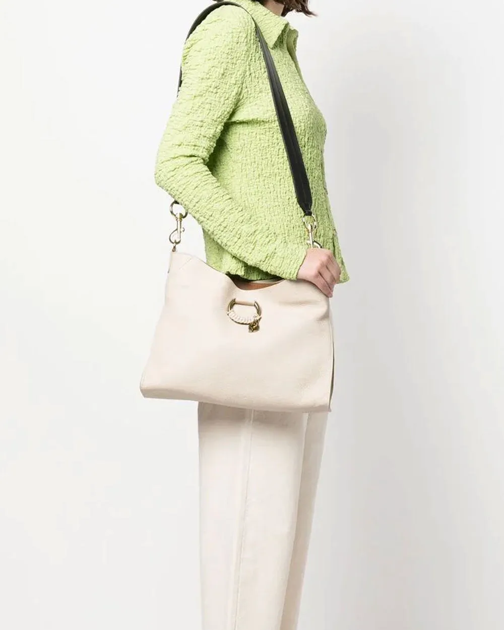 Joan Hobo Soft Bag in Cement Beige