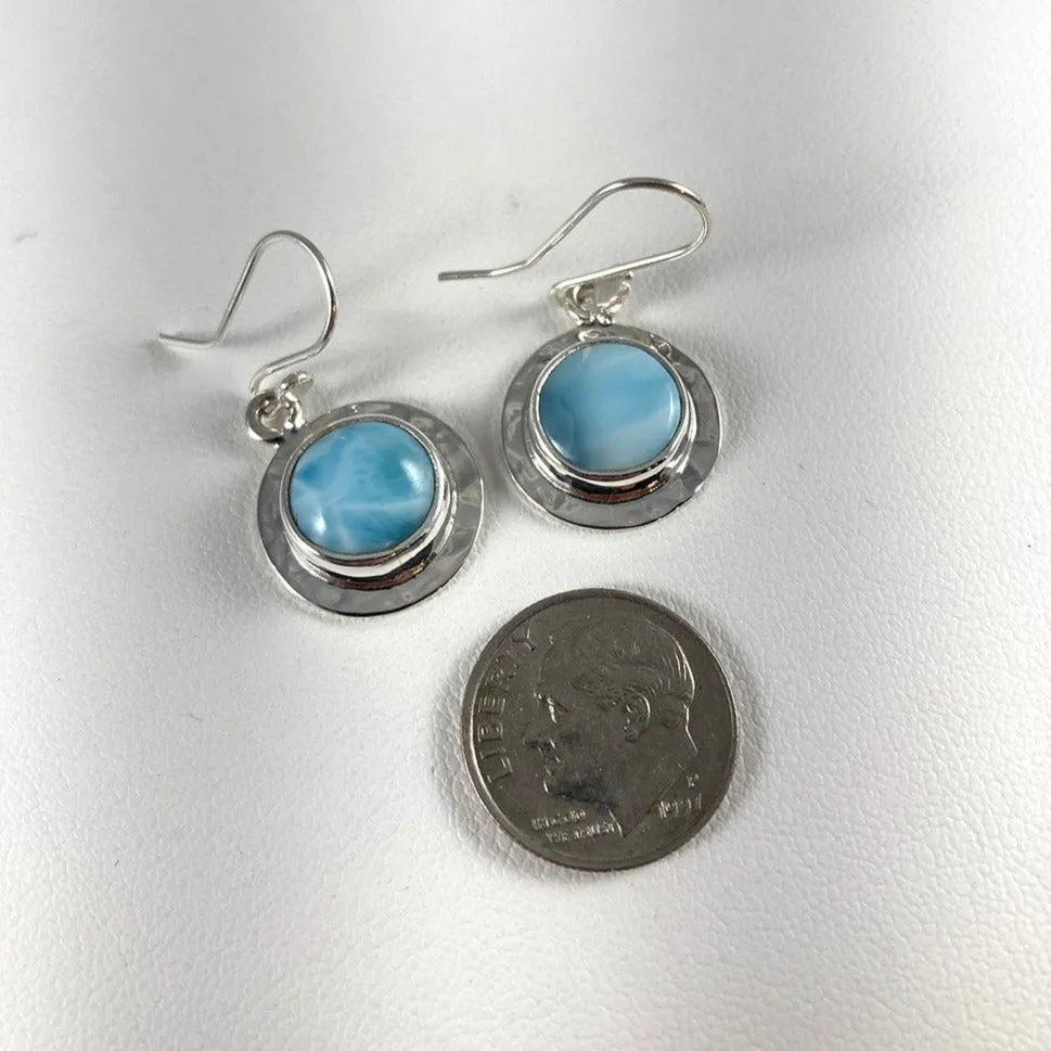 Larimar & Sterling Silver Earrings