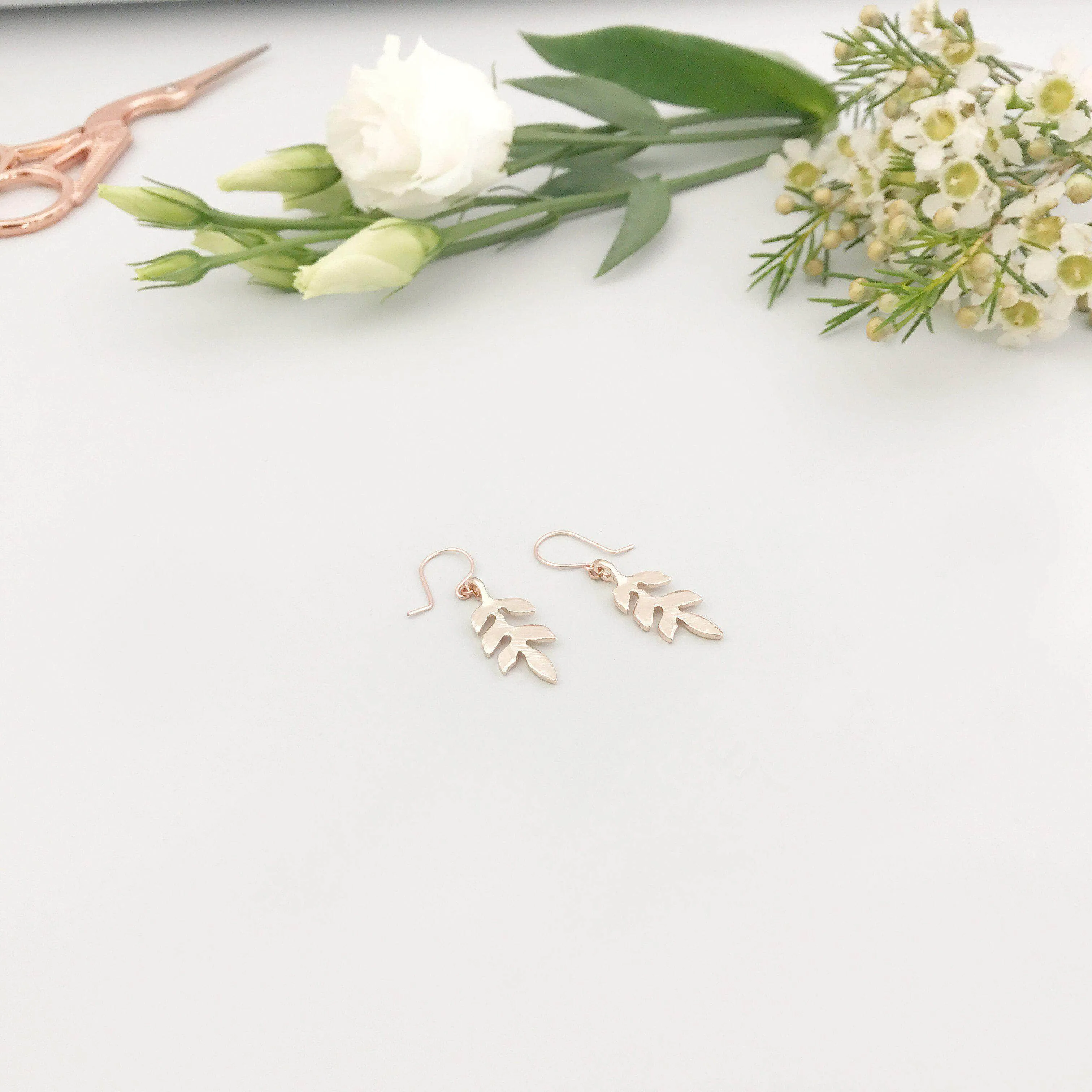 Leaf earrings for wedding - 'Avani'