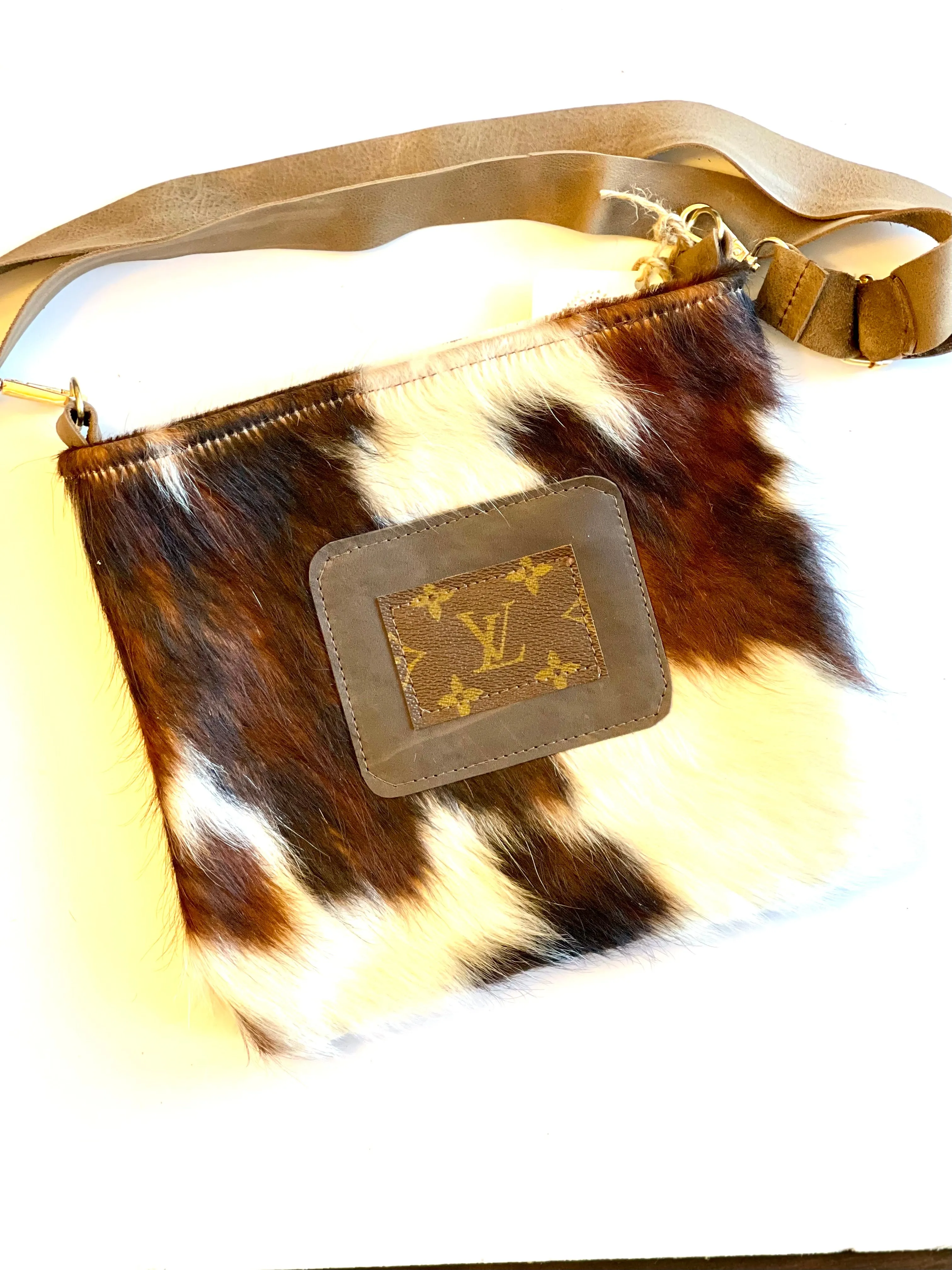 Medium Crossbody Kelsey, Tri-HOH Brown Patch