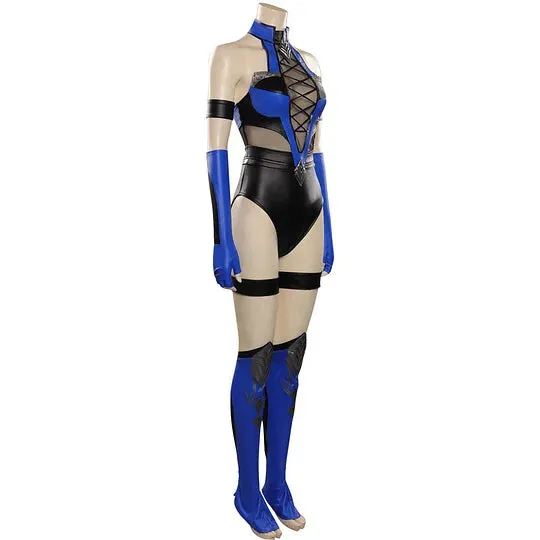 MK4 Kitana Cosplay Costume Jumpsuit Outfit