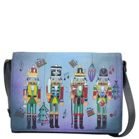 Multi Compartment Flap Crossbody - 8292