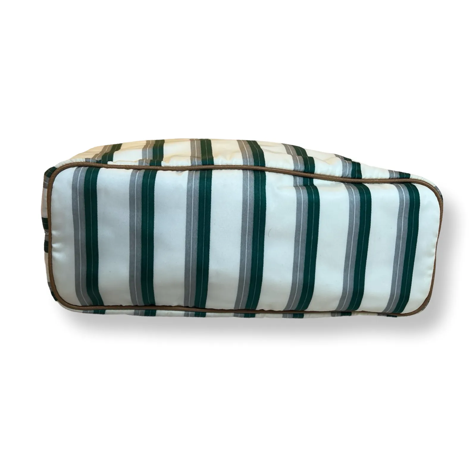 Prada Striped Nylon Tote