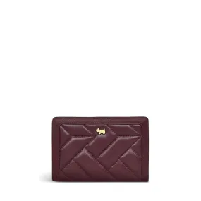 Radley Wood Street Medium Zip-Top Wallet ZipTop Purse in Dark Cherry