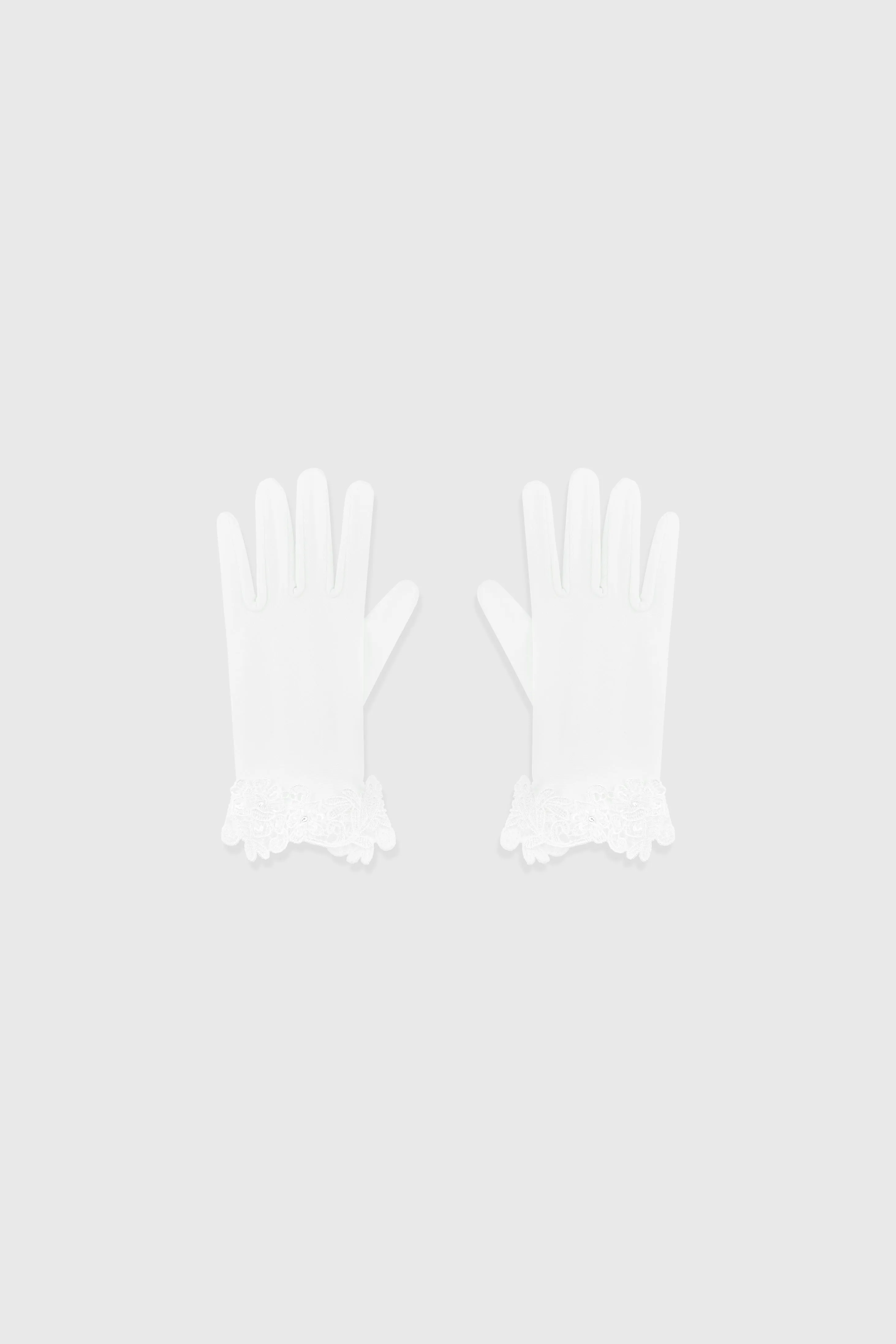 Short Retro Lace Stretchy Gloves