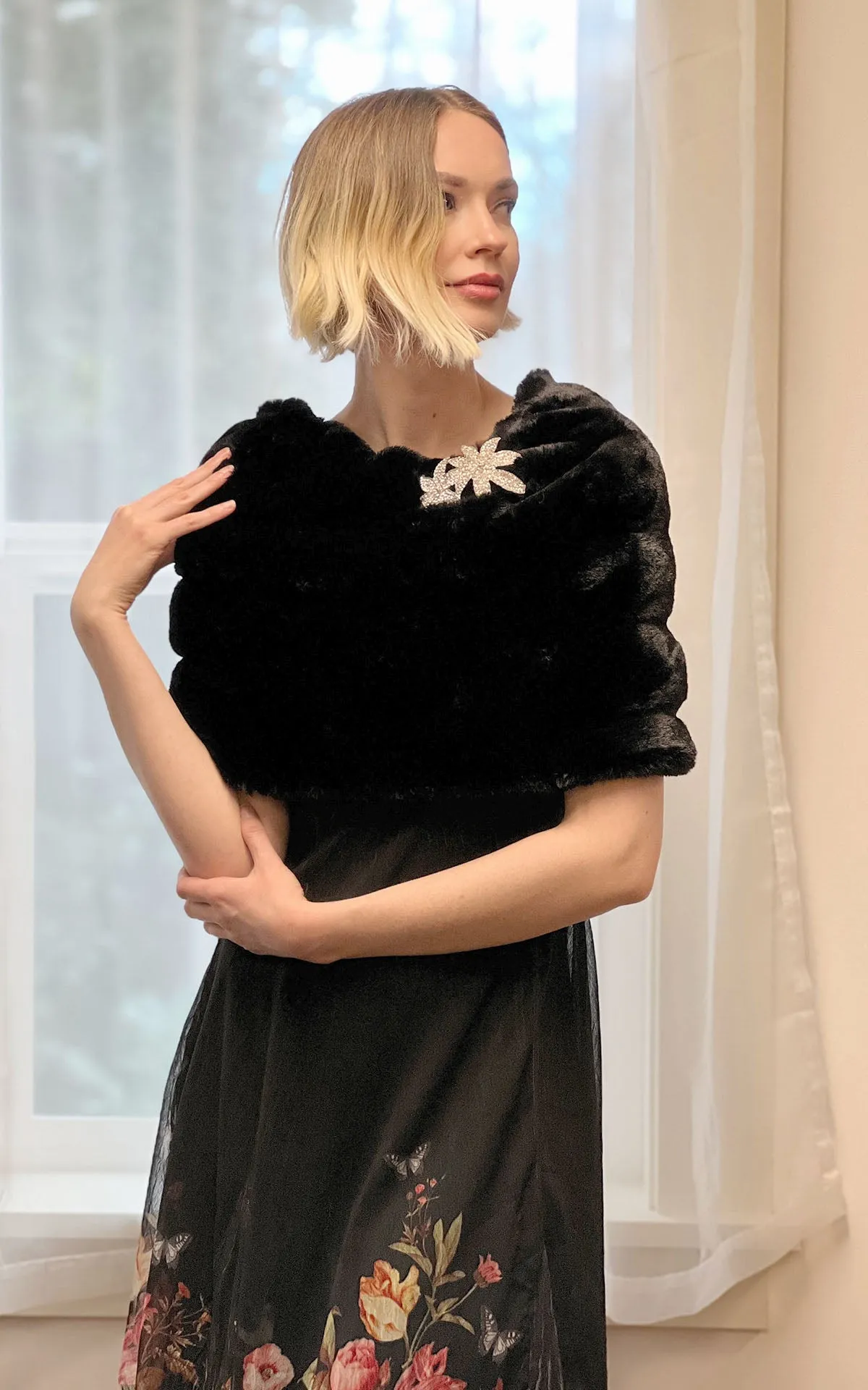 Shoulder Wrap - Royal Opulence Faux Furs (Limited Availability - Merlot!)
