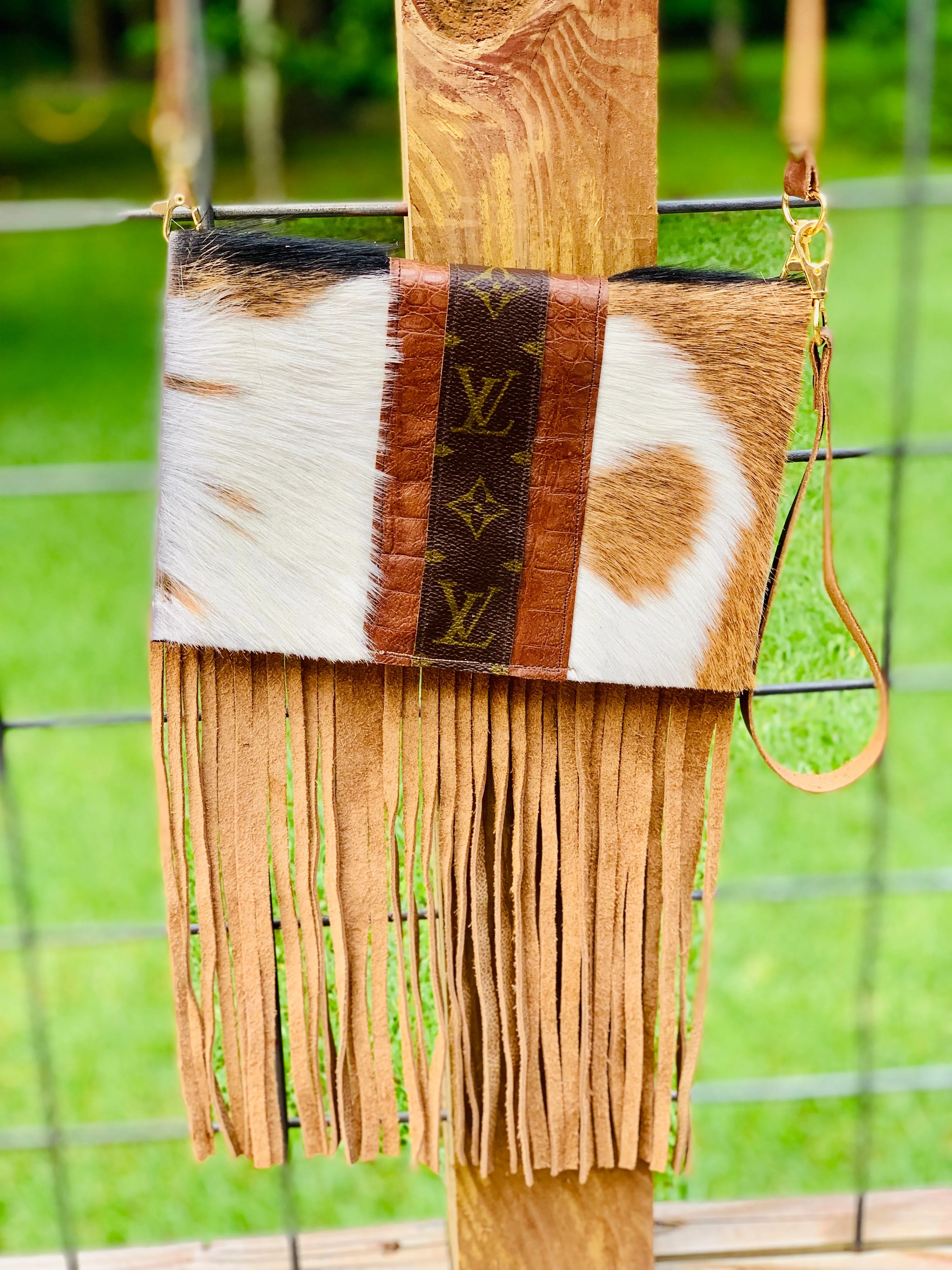 Small Crossbody Carmel Kelsey, Strip Brown