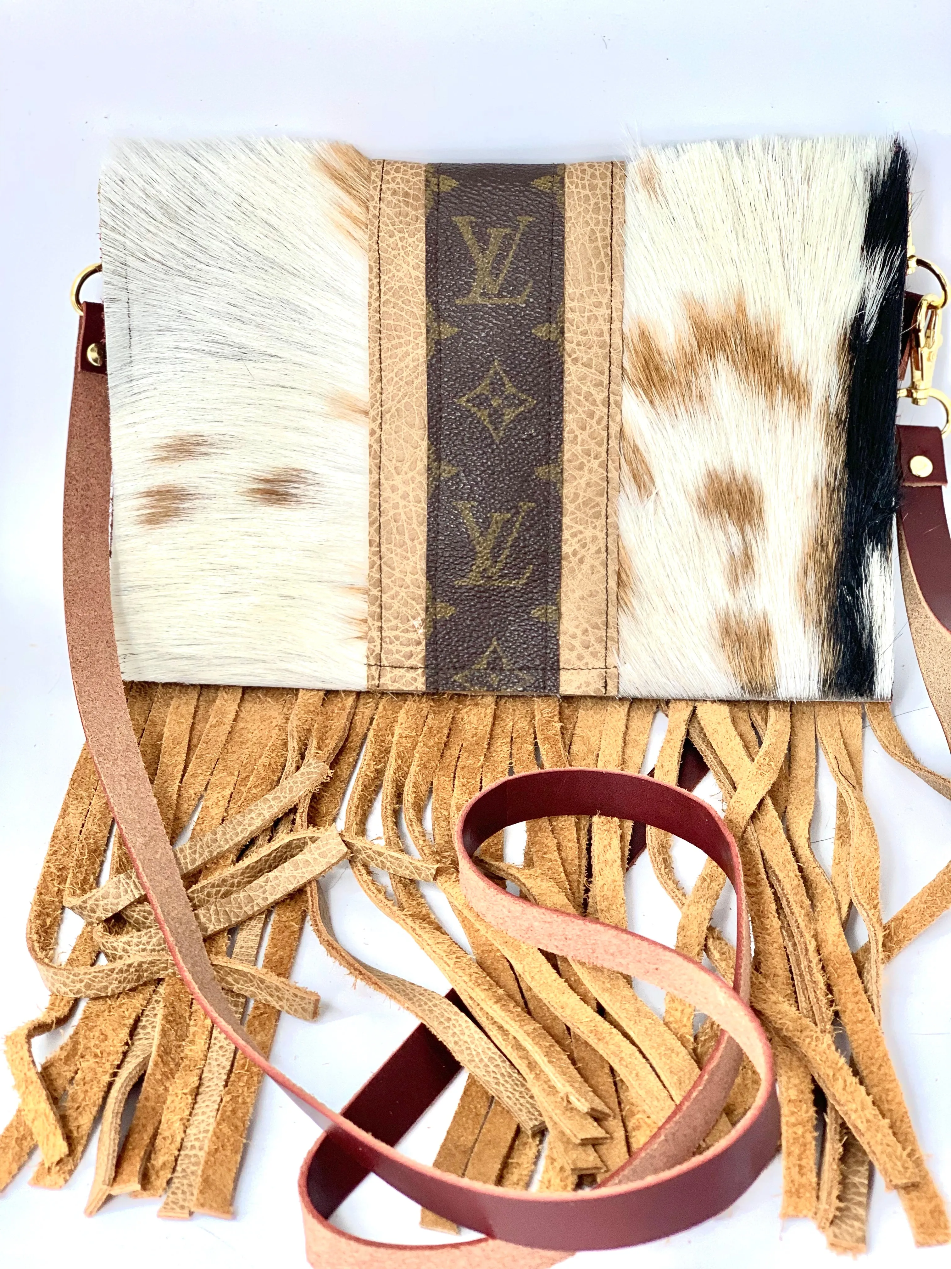 Small Crossbody Carmel Kelsey, Strip Brown