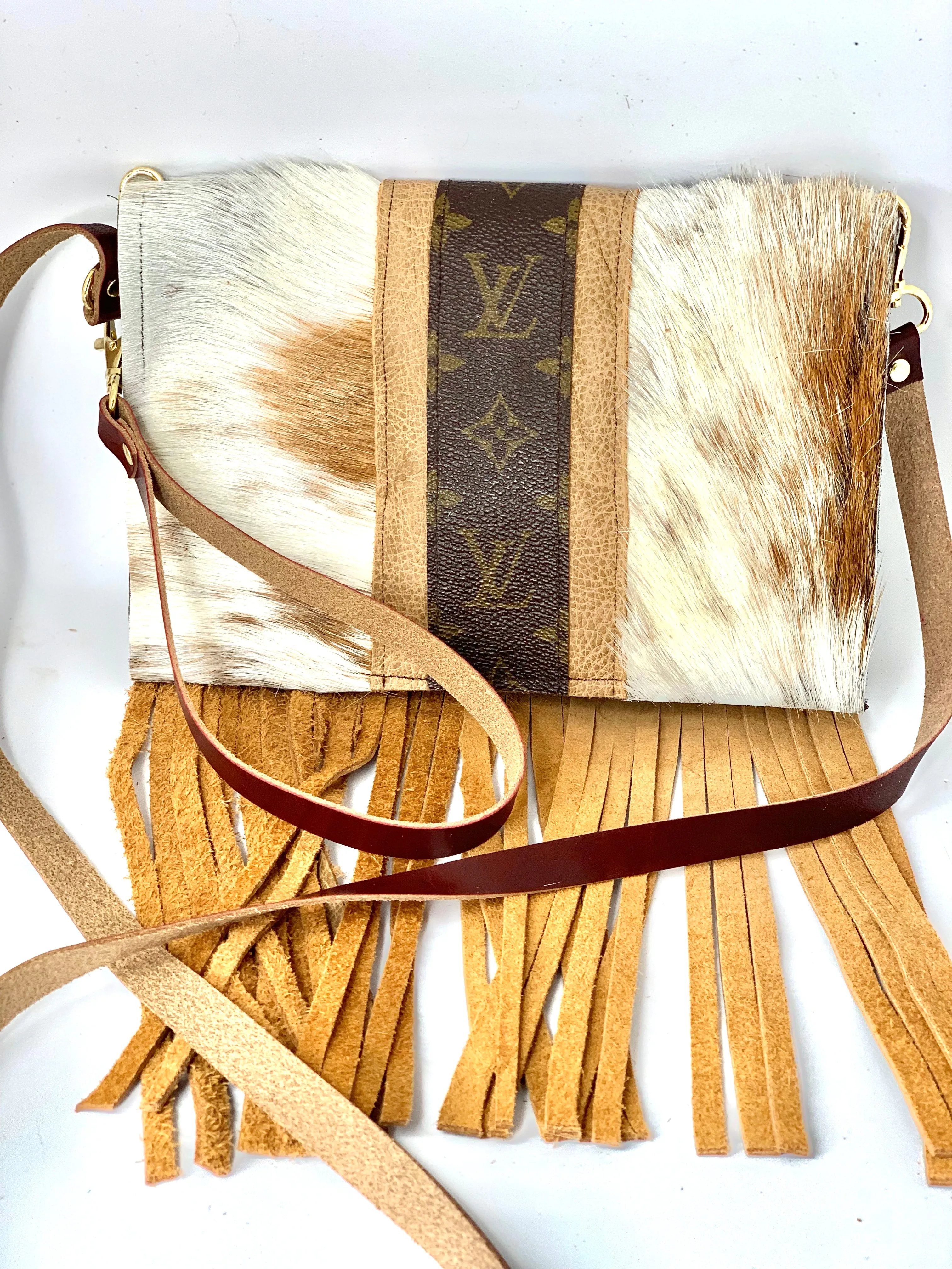 Small Crossbody Carmel Kelsey, Strip Brown