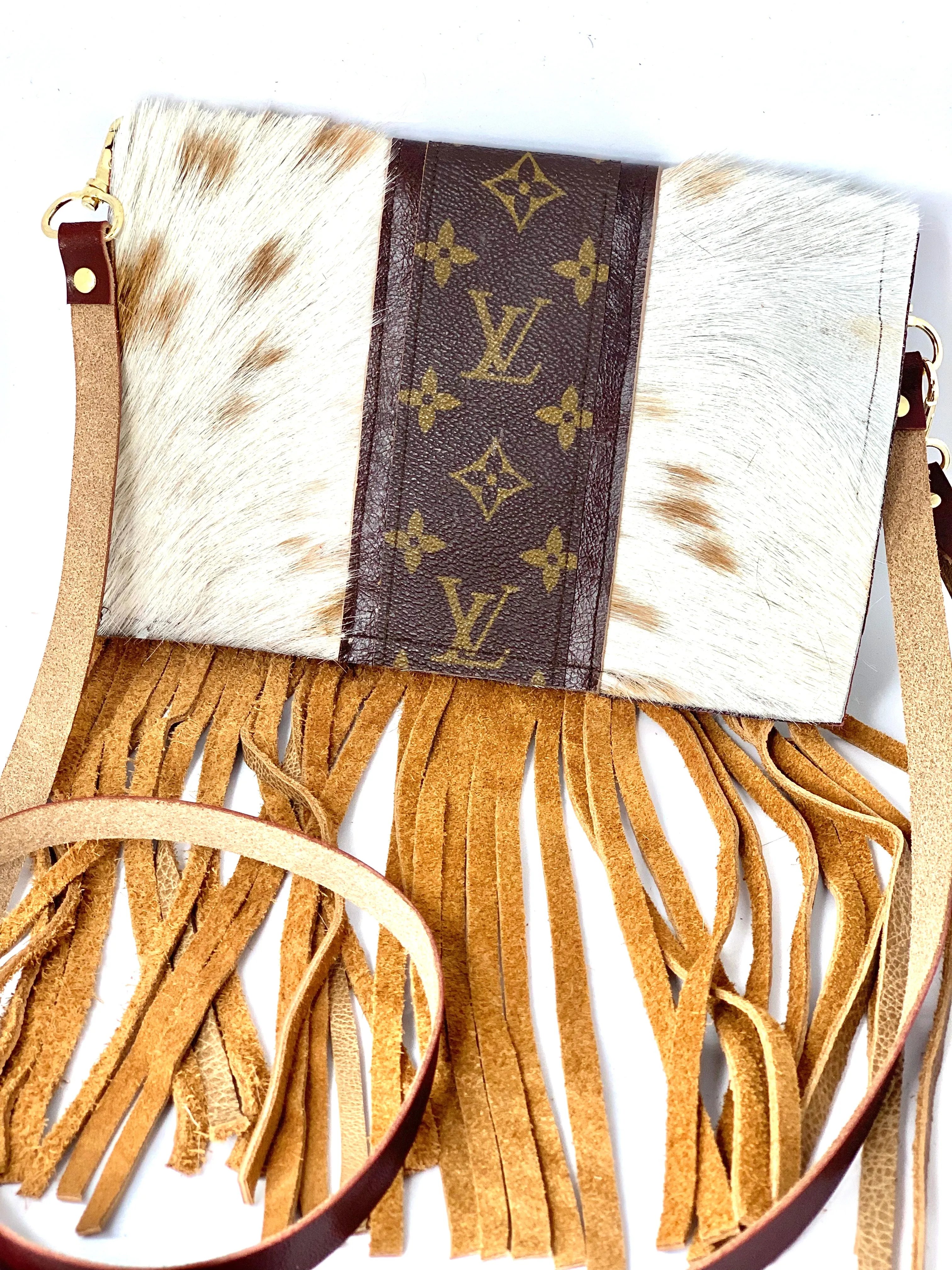 Small Crossbody Carmel Kelsey, Strip Brown