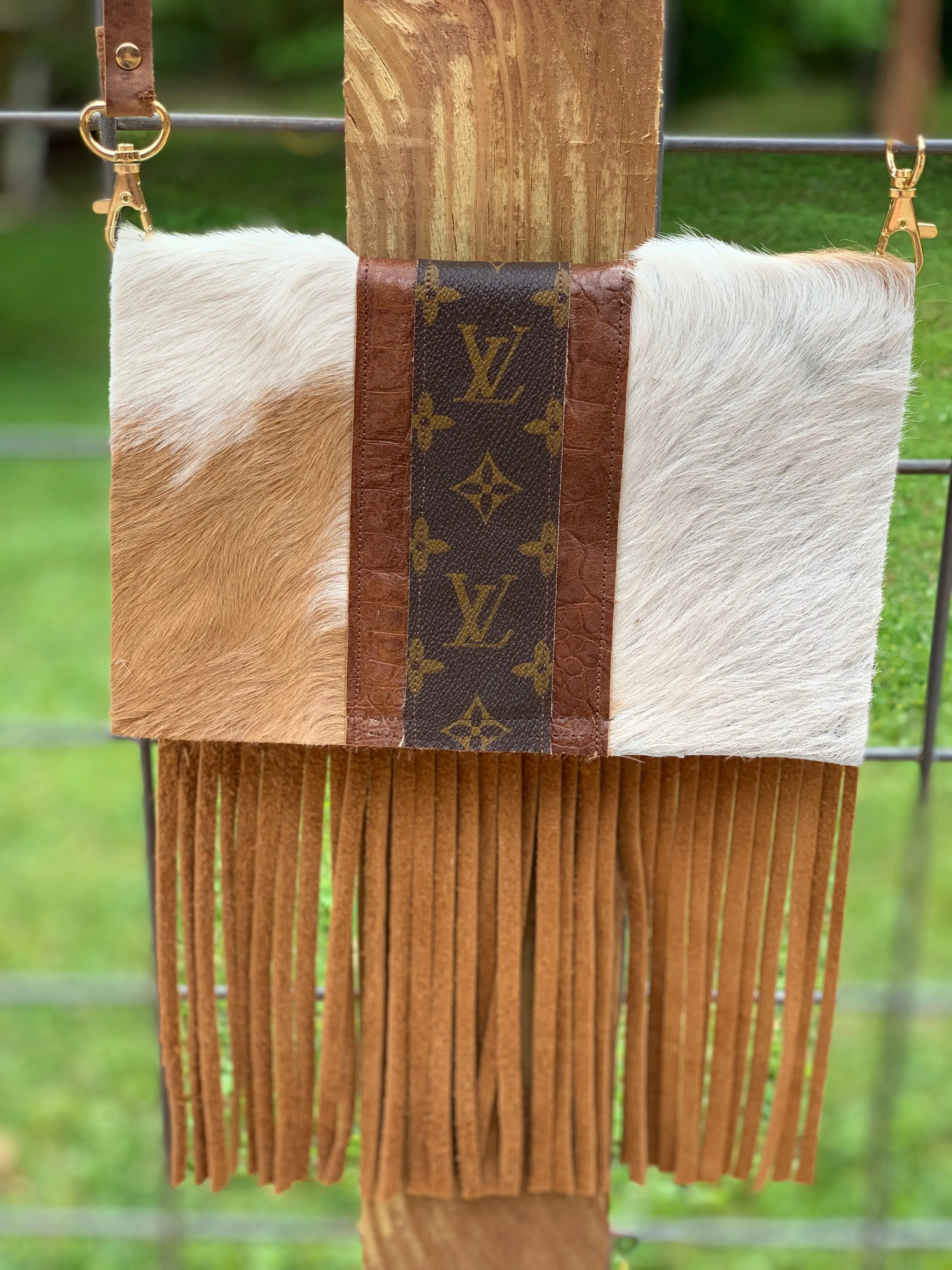 Small Crossbody Carmel Kelsey, Strip Brown