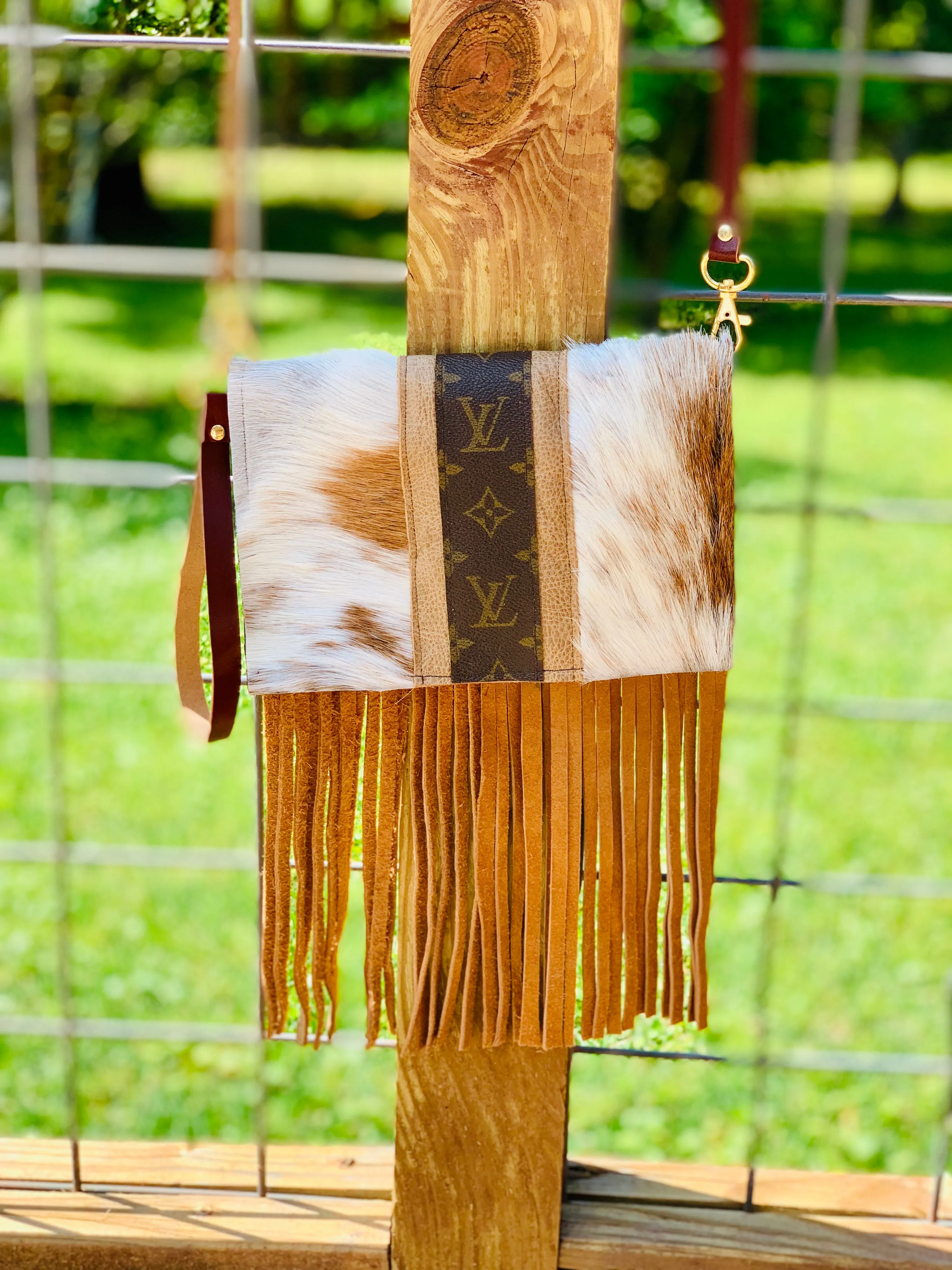 Small Crossbody Carmel Kelsey, Strip Brown