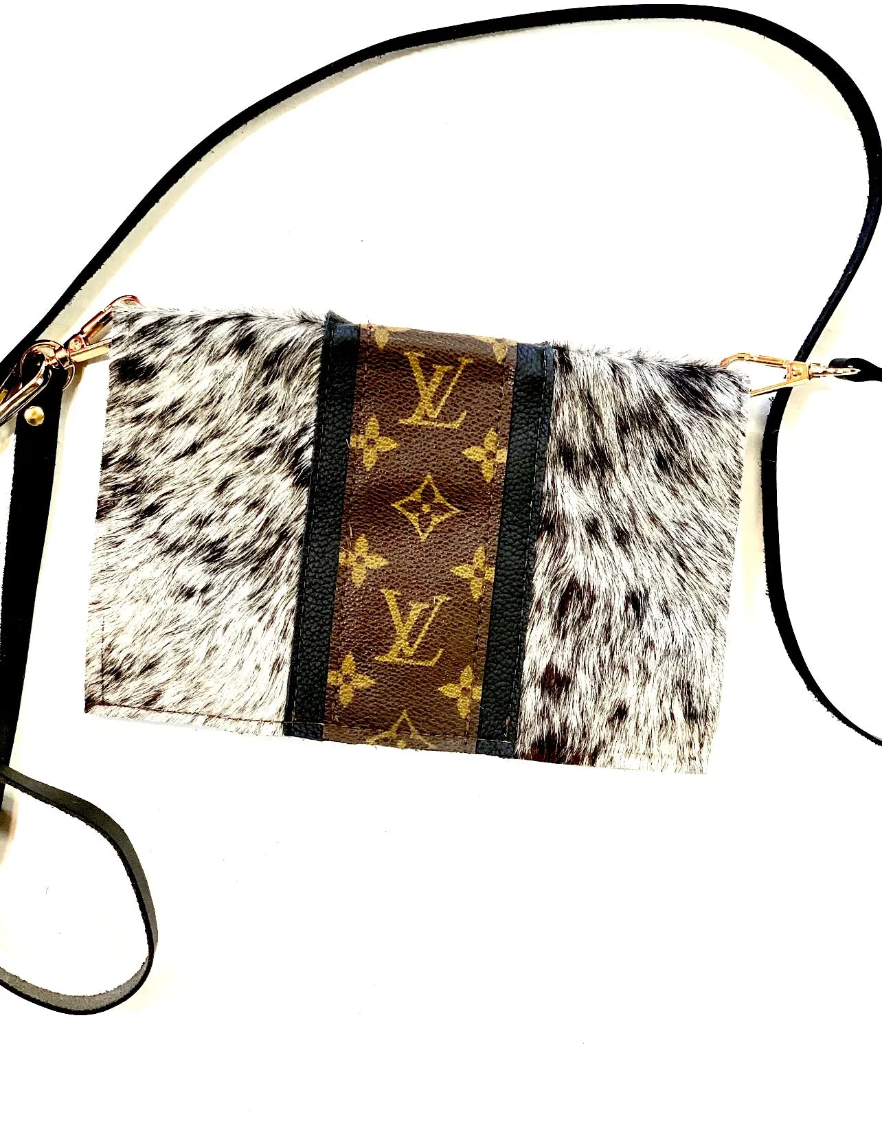 Small Crossbody, Keisha Black Strip