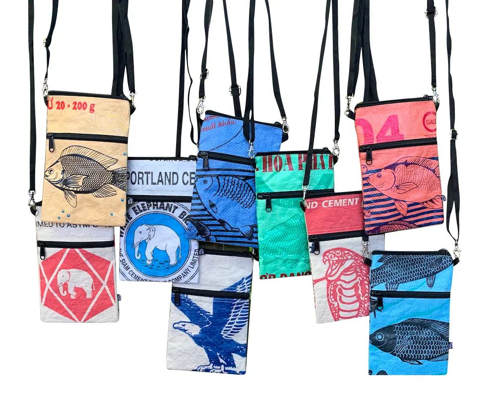 Small Upcycled Crossbody Bag, Saves Landfill space!