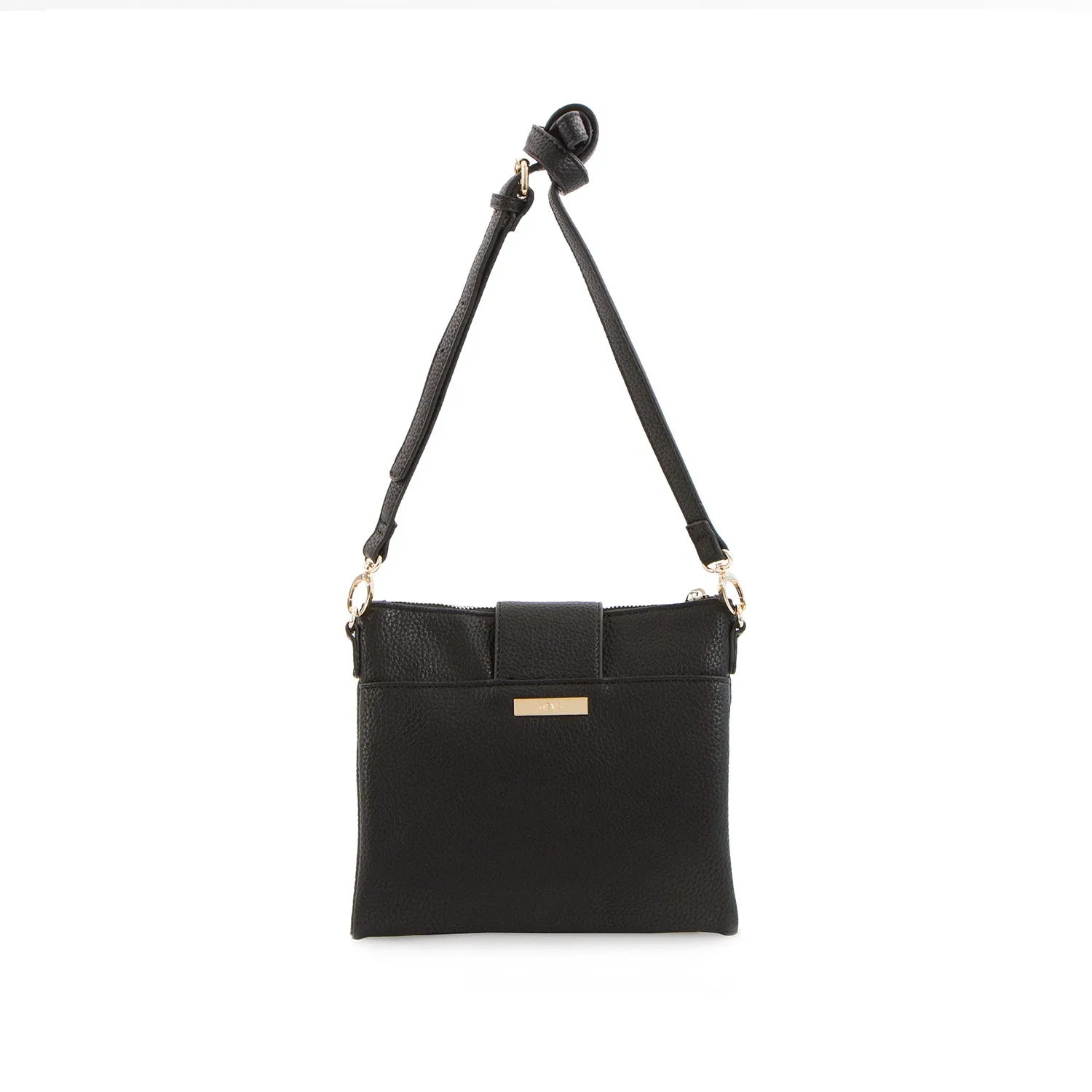 Spring Bliss Double Zip Crossbody - Taupe