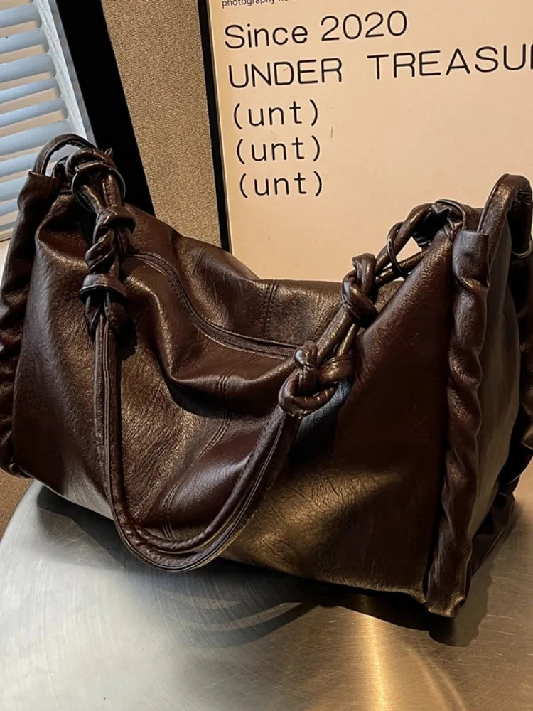 UAKISS  -  Women Shoulder Bag Large Capacity Crossbody Bag Casual Soft Leather Handbags Mochilas Para Mujer Crossbody Bags Women